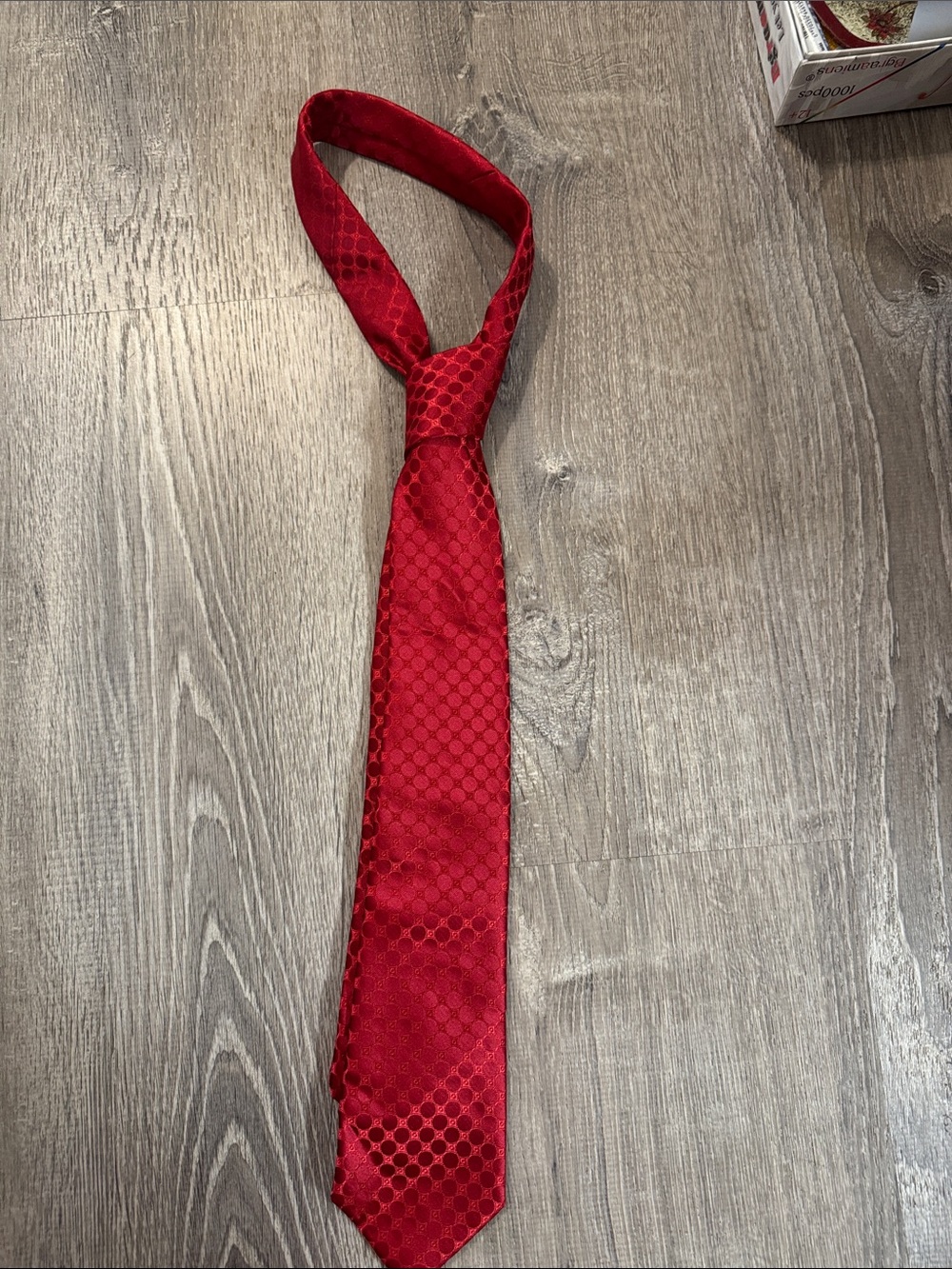 croft & barrow Red Geometric Satin Tie
